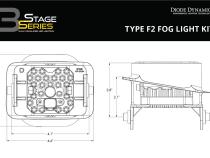 SS3 Sport Type F2 Kit ABL Yellow SAE Fog Diode Dynamics