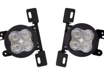 SS3 LED Fog Light Kit for 2007-2018 Jeep JK Wrangler White SAE Fog Pro w/ Backlight Type MR Bracket Kit Diode Dynamics