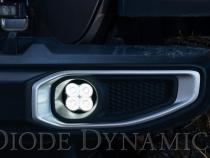 SS3 LED Fog Light Kit for 2020-2021 Jeep Gladiator White SAE Fog Max w/ Backlight Type MR Bracket Kit Diode Dynamics