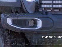 SS3 LED Fog Light Kit for 2018-2021 Jeep JL Wrangler Yellow SAE Fog Max w/ Backlight Type MR Bracket Kit Diode Dynamics