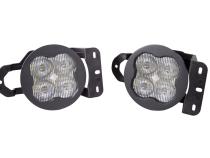 SS3 LED Fog Light Kit for 2018-2021 Jeep JL Wrangler White SAE Fog Sport w/ Backlight Type MS Bracket Kit Diode Dynamics