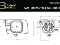 SS3 Max Type Ram Horiz Kit ABL Yellow SAE Fog Diode Dynamics