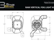 SS3 Max Type Ram Vert Kit ABL White SAE Fog Diode Dynamics