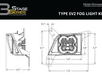 SS3 Pro Type SV2 Kit ABL White SAE Fog Diode Dynamics