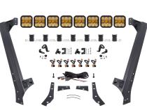 Jeep JK SS5 Sport CrossLink Windshield Yellow Combo Lightbar Kit Diode Dynamics