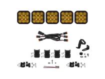 SS5 Pro Universal CrossLink 5-Pod Lightbar Yellow Driving Diode Dynamics