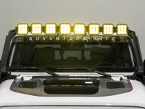 Jeep JL SS5 Pro CrossLink Windshield Yellow Combo Lightbar Kit Diode Dynamics
