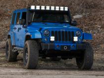 Jeep JK SS5 Pro CrossLink Windshield White Combo Lightbar Kit Diode Dynamics