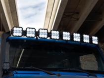 Jeep JK SS5 Pro CrossLink Windshield Yellow Combo Lightbar Kit Diode Dynamics