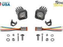 Stage Series C1R White Flood Standard LED Pod (pair) Diode Dynamics
