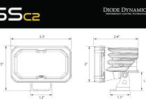 Stage Series 1.75 Inch Roll Bar Reverse Light Kit, SSC2 Sport (Pair) Diode Dynamics