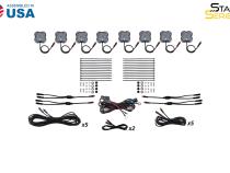 RGBW Rock Light Installer Kit w/Controller (8-pack) Diode Dynamics