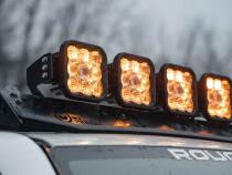 SS5 7-Pod CrossLink Mounting Kit for Prinsu/Sherpa Roof Racks, Sport Yellow Driving Diode Dynamics