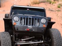 Jeep JK Shorty Front Bumper For 07-18 Wrangler JK With Winch Plate No Bull Bar Rigid Series Rock Slide Engineering