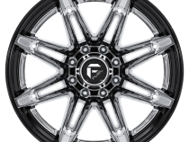 Aluminum Wheels 22X10 Brawl FC401PB 6 On 135 Chrome/Gloss Black Lip 87.1 Bore -18 Offset Fuel Off Road Wheels