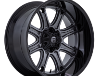 Aluminum Wheels 24X12 Darkstar FC853AB 5 On 114.3/5 On 127 Matte Gunmetal Gray/Black Lip 78.1 Bore -44 Offset Fuel Off Road Wheels