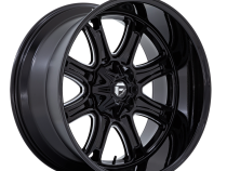 Aluminum Wheels 24X12 Darkstar FC853BE 5 On 114.3/5 On 127 Gloss Black/Milled 78.1 Bore -44 Offset Fuel Off Road Wheels