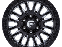 Aluminum Wheels 17X9 Rincon SBL FC857BE 5 On 127 Gloss Black Milled 71.5 Bore 1 Offset Fuel Off Road Wheels