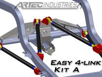 Easy 4 Link Kit A No Tube 7/8 Inch and 1.25 Inch Rod Ends Artec Industries
