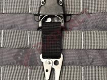 PALS/MOLLE Black Powdercoated Steel HK Hook w/ Every Which Way Quick Side Release Buckle Kit (Pair of 2) Bartact