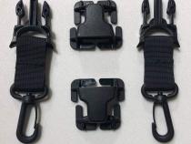 PALS/MOLLE Acetal Swivel Hook Every Which Way Quick Side Release Buckle Kit (Pair of 2) Bartact