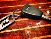 Key Chain 2-7/8x 1 inch Tall Brushed Finish Motobilt