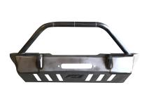 Jeep JK Front Bumper W/Stinger 07-18 Wrangler JK Crusher Series Bare Steel Motobilt