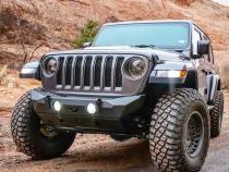 Jeep JL/Gladiator Front Bumper With Skid Plate 18+ Wrangler JL/Gladiator W/Fog Light Holes The Hammer Series Motobilt