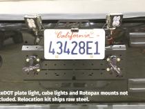 License Plate Relocator/Light Mount for JK-JL (w/ Backup Camera Mount) For Jeep JK|Jeep JL Motobilt