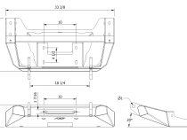 Tomahawk Frame Chop Front Bumper for Jeep JK, JL, JT Motobilt