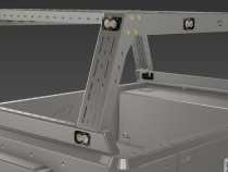 Bed Rails for Gladiator Bobbed Replacement Bed Motobilt