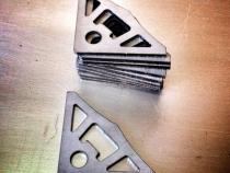 Bottle Opener Gusset 3x3 Inch Steel Motobilt