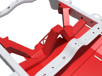 4 Link Suspension Bracket Kit With Skid Plate For 12-18 Jeep JKU Bare Steel Motobilt