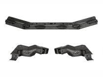 4 Link Front Suspension Brackets With Transmission Crossmember For 07-11 Jeep JKU Bare Steel Motobilt
