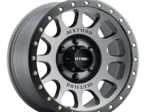 Aluminum Wheels 20x9 NV MR305 Bolt Pattern 6 On 139.7 Offset 18 Lip Size 1.42 Titanium TT Matte Black Lip Method