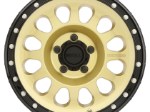 Aluminum Wheels 18x9 MR315 Bolt Pattern 5 On 150 Offset 18 Lip Size 1.65 Gold GD Black Street Loc Method