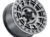 Aluminum Wheels 15x7 MR415 Beadlock UTV Bolt Pattern 5 On 114.3 Offset 38 Lip Size 0 Graphite GY Gloss Graphite Ring Method