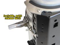 6 LB Propane Tank Bracket Satin Black Power Tank