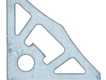 Bottle Opener Gusset 3x3 Inch Steel Motobilt